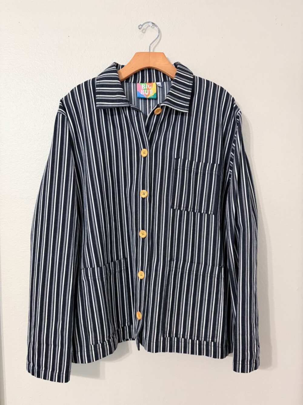 Big Bud Press Unisex Striped Work Jacket